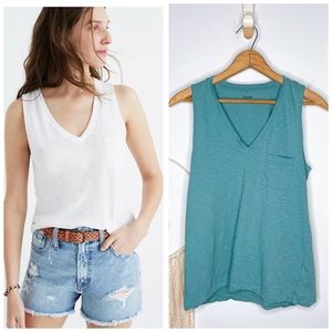 Madewell Teal Tank Top